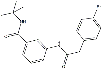 3-{[(4-bromophenyl)acetyl]amino}-N-(tert-butyl)benzamide,723736-17-2,结构式