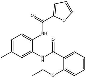N-{2-[(2-ethoxybenzoyl)amino]-4-methylphenyl}-2-furamide Structure
