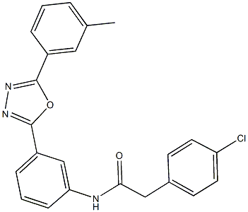 723736-42-3 2-(4-chlorophenyl)-N-{3-[5-(3-methylphenyl)-1,3,4-oxadiazol-2-yl]phenyl}acetamide