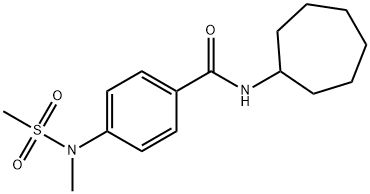 N-cycloheptyl-4-[methyl(methylsulfonyl)amino]benzamide|