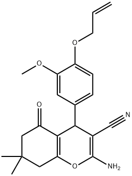 723737-25-5 4-[4-(allyloxy)-3-methoxyphenyl]-2-amino-7,7-dimethyl-5-oxo-5,6,7,8-tetrahydro-4H-chromene-3-carbonitrile