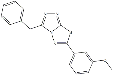 723737-26-6 3-(3-benzyl[1,2,4]triazolo[3,4-b][1,3,4]thiadiazol-6-yl)phenyl methyl ether