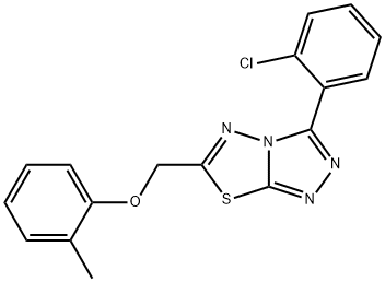 [3-(2-chlorophenyl)[1,2,4]triazolo[3,4-b][1,3,4]thiadiazol-6-yl]methyl 2-methylphenyl ether|