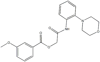 2-[2-(4-morpholinyl)anilino]-2-oxoethyl3-methoxybenzoate,723738-78-1,结构式