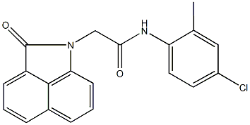 N-(4-chloro-2-methylphenyl)-2-(2-oxobenzo[cd]indol-1(2H)-yl)acetamide Struktur