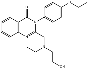 3-(4-ethoxyphenyl)-2-{[ethyl(2-hydroxyethyl)amino]methyl}-4(3H)-quinazolinone Struktur