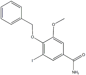 4-(benzyloxy)-3-iodo-5-methoxybenzamide Structure