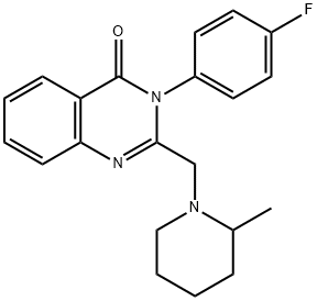 3-(4-fluorophenyl)-2-[(2-methyl-1-piperidinyl)methyl]-4(3H)-quinazolinone,723739-00-2,结构式