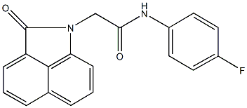 N-(4-fluorophenyl)-2-(2-oxobenzo[cd]indol-1(2H)-yl)acetamide Structure