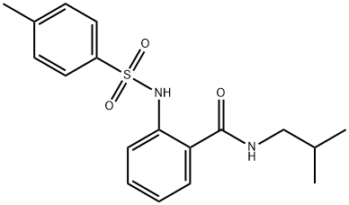 N-isobutyl-2-{[(4-methylphenyl)sulfonyl]amino}benzamide Structure