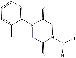 1-amino-4-(2-methylphenyl)-2,5-piperazinedione Struktur