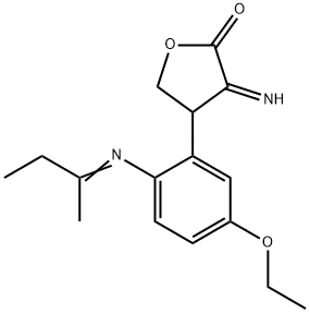4-{5-ethoxy-2-[(1-methylpropylidene)amino]phenyl}-3-iminodihydro-2(3H)-furanone,723740-51-0,结构式