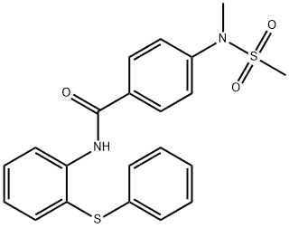 4-[methyl(methylsulfonyl)amino]-N-[2-(phenylsulfanyl)phenyl]benzamide|