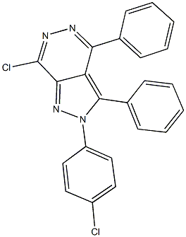 723741-38-6 7-chloro-2-(4-chlorophenyl)-3,4-diphenyl-2H-pyrazolo[3,4-d]pyridazine