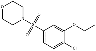 2-chloro-5-(4-morpholinylsulfonyl)phenyl ethyl ether Structure