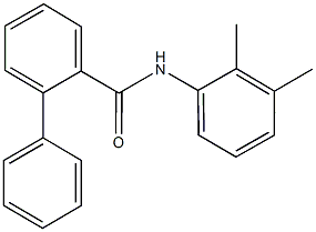 N-(2,3-dimethylphenyl)[1,1'-biphenyl]-2-carboxamide 化学構造式