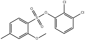 2,3-dichlorophenyl 2-methoxy-4-methylbenzenesulfonate 化学構造式