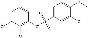 2,3-dichlorophenyl 3,4-dimethoxybenzenesulfonate Structure