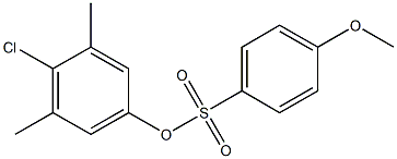 4-chloro-3,5-dimethylphenyl 4-methoxybenzenesulfonate 结构式