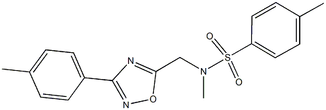 723741-95-5 N,4-dimethyl-N-{[3-(4-methylphenyl)-1,2,4-oxadiazol-5-yl]methyl}benzenesulfonamide