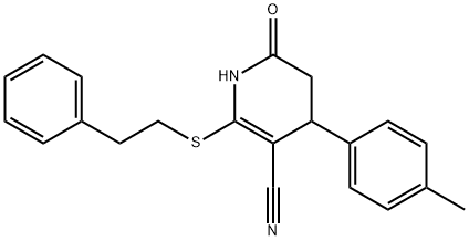 4-(4-methylphenyl)-6-oxo-2-[(2-phenylethyl)sulfanyl]-1,4,5,6-tetrahydro-3-pyridinecarbonitrile|