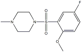 1-[(5-fluoro-2-methoxyphenyl)sulfonyl]-4-methylpiperazine,723742-00-5,结构式