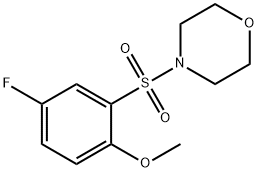4-[(5-fluoro-2-methoxyphenyl)sulfonyl]morpholine Struktur
