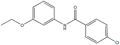 4-chloro-N-(3-ethoxyphenyl)benzamide 化学構造式