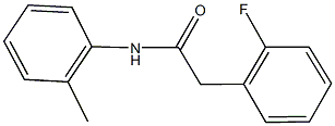 2-(2-fluorophenyl)-N-(2-methylphenyl)acetamide,723742-64-1,结构式