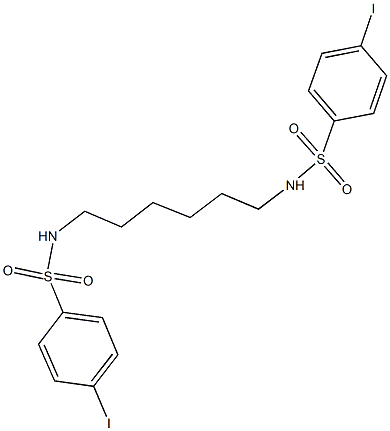 4-iodo-N-(6-{[(4-iodophenyl)sulfonyl]amino}hexyl)benzenesulfonamide|