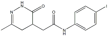 N-(4-iodophenyl)-2-(6-methyl-3-oxo-2,3,4,5-tetrahydro-4-pyridazinyl)acetamide|