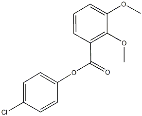 4-chlorophenyl 2,3-dimethoxybenzoate,723743-16-6,结构式