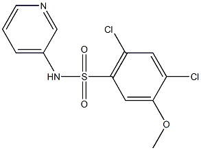 2,4-dichloro-5-methoxy-N-(3-pyridinyl)benzenesulfonamide Structure