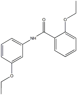 2-ethoxy-N-(3-ethoxyphenyl)benzamide Struktur
