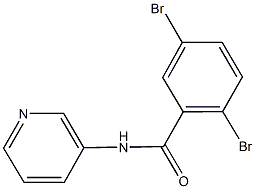 2,5-dibromo-N-(3-pyridinyl)benzamide 化学構造式