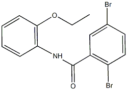 2,5-dibromo-N-(2-ethoxyphenyl)benzamide Structure