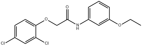 2-(2,4-dichlorophenoxy)-N-(3-ethoxyphenyl)acetamide Struktur