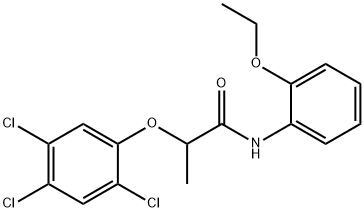 N-(2-ethoxyphenyl)-2-(2,4,5-trichlorophenoxy)propanamide 结构式