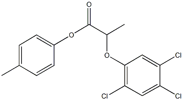 4-methylphenyl2-(2,4,5-trichlorophenoxy)propanoate Struktur
