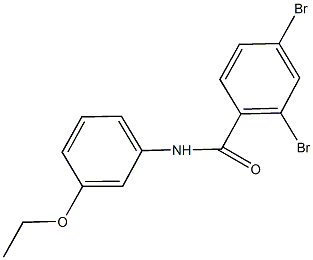 2,4-dibromo-N-(3-ethoxyphenyl)benzamide Struktur