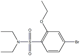 4-bromo-2-ethoxy-N,N-diethylbenzenesulfonamide 化学構造式