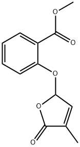 methyl 2-[(4-methyl-5-oxo-2,5-dihydro-2-furanyl)oxy]benzoate Structure