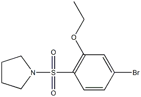 5-bromo-2-(1-pyrrolidinylsulfonyl)phenyl ethyl ether Structure