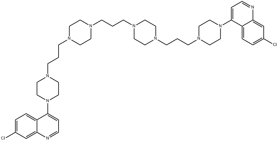 7-chloro-4-[4-(3-{4-[3-(4-{3-[4-(7-chloro-4-quinolinyl)-1-piperazinyl]propyl}-1-piperazinyl)propyl]-1-piperazinyl}propyl)-1-piperazinyl]quinoline|