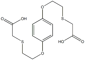 {[2-(4-{2-[(carboxymethyl)sulfanyl]ethoxy}phenoxy)ethyl]sulfanyl}acetic acid Structure