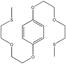 1,4-bis{2-[2-(methylsulfanyl)ethoxy]ethoxy}benzene Structure