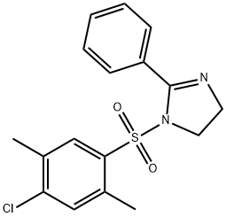 1-[(4-chloro-2,5-dimethylphenyl)sulfonyl]-2-phenyl-4,5-dihydro-1H-imidazole 化学構造式