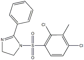 1-[(2,4-dichloro-3-methylphenyl)sulfonyl]-2-phenyl-4,5-dihydro-1H-imidazole Structure