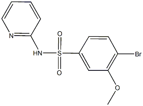 4-bromo-3-methoxy-N-(2-pyridinyl)benzenesulfonamide Structure