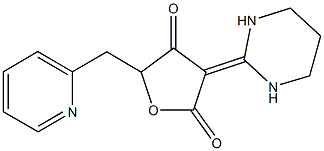 5-(2-pyridinylmethyl)-3-tetrahydro-2(1H)-pyrimidinylidene-2,4(3H,5H)-furandione 结构式